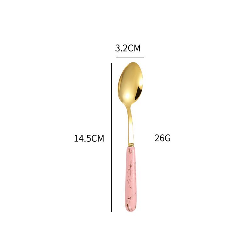 핑크 티 숟가락