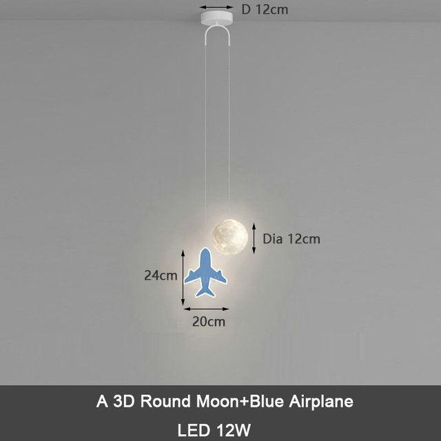 A Moon Blue Airplane 3 Color Temperature