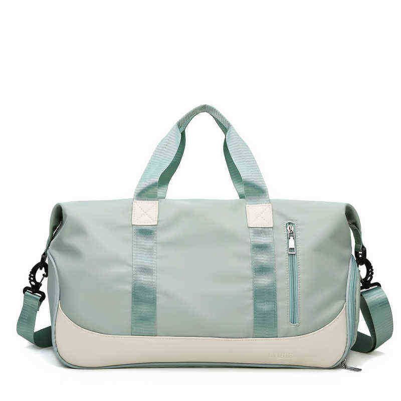 green travel bag