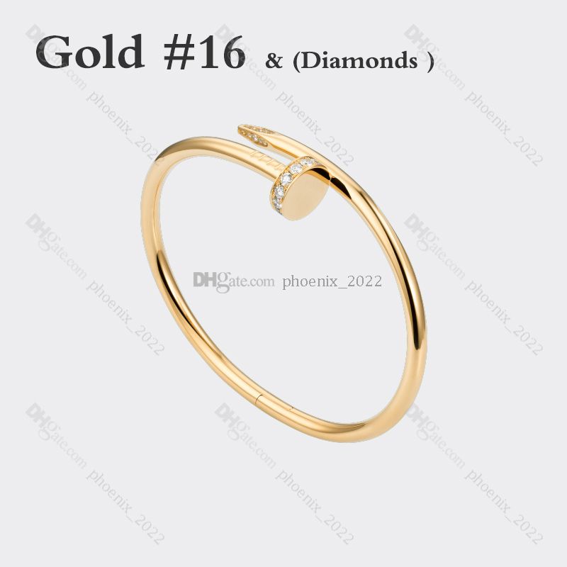 Gold #16 (Nail Bracelet & Diamonds)