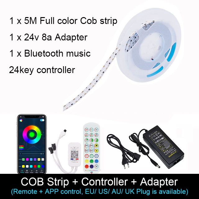 Bluetooth Music 24key Cob Strip Kit
