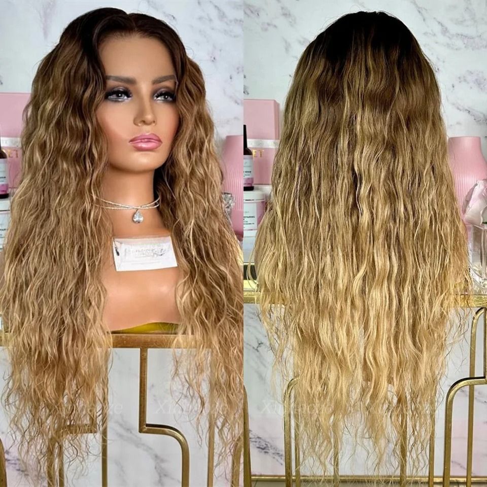 13x4 Transparent Lace Deep Wave Front Wig