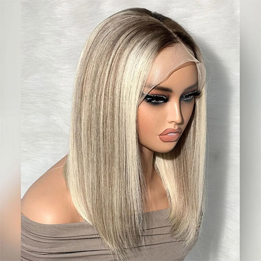 Brazilian 13x4 Hd Lace Frontal Wig Short Human Hair Wig detail view 4