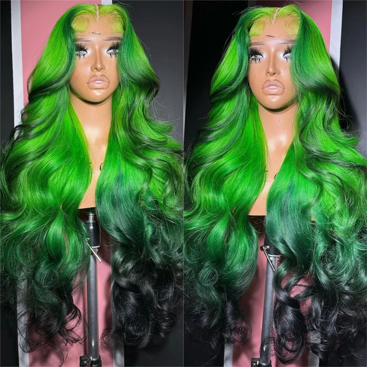 4/27 Balayage Blonde Highlight 13x6 Glueless Wigs Body Wave Human detail view 2