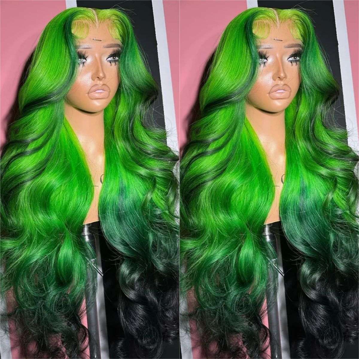 4/27 Balayage Blonde Highlight 13x6 Glueless Wigs Body Wave Human detail view 3