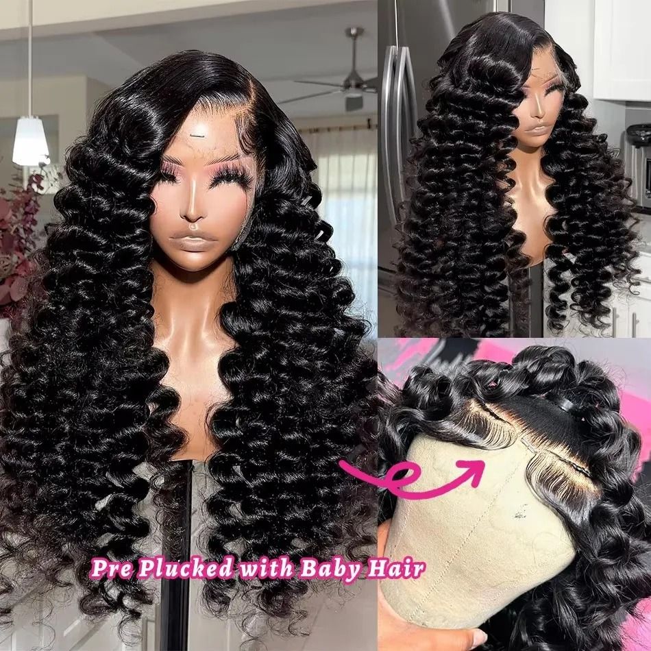 woman Hd Lace Wig 180 Density HD Transparent Human Hair view 2