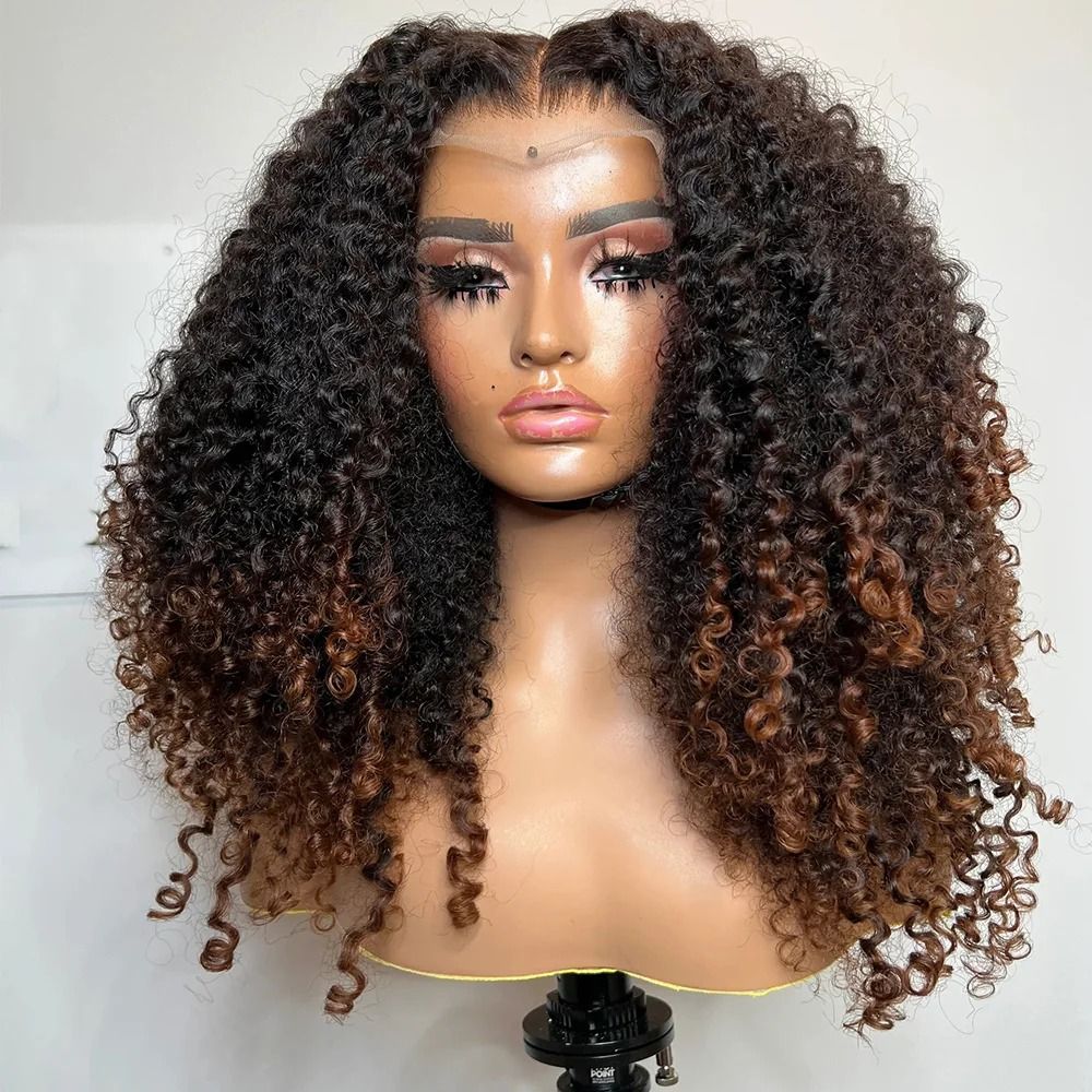 Hair Care Style Product Ombre Brown Human Hair Wig Pre-Styled view 2