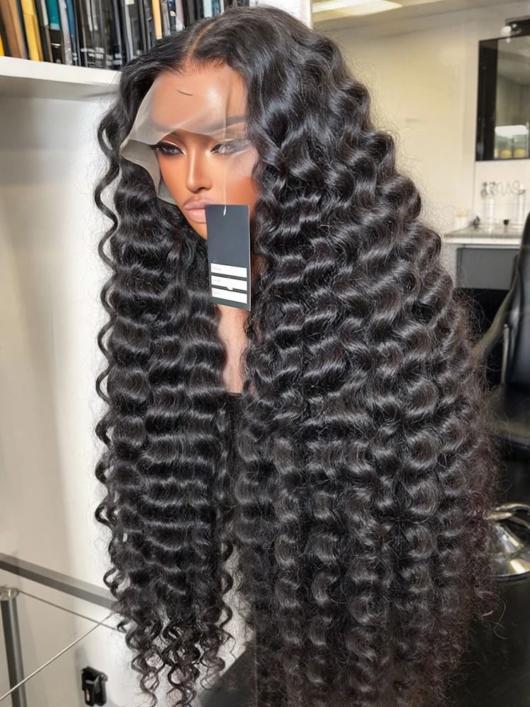 woman Hd Lace Wig 180 Density HD Transparent Human Hair