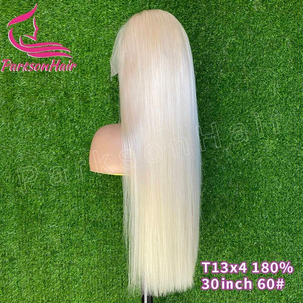 13*4 lace wig White 13X6 HD Platinum Ash Blonde 613 view 3