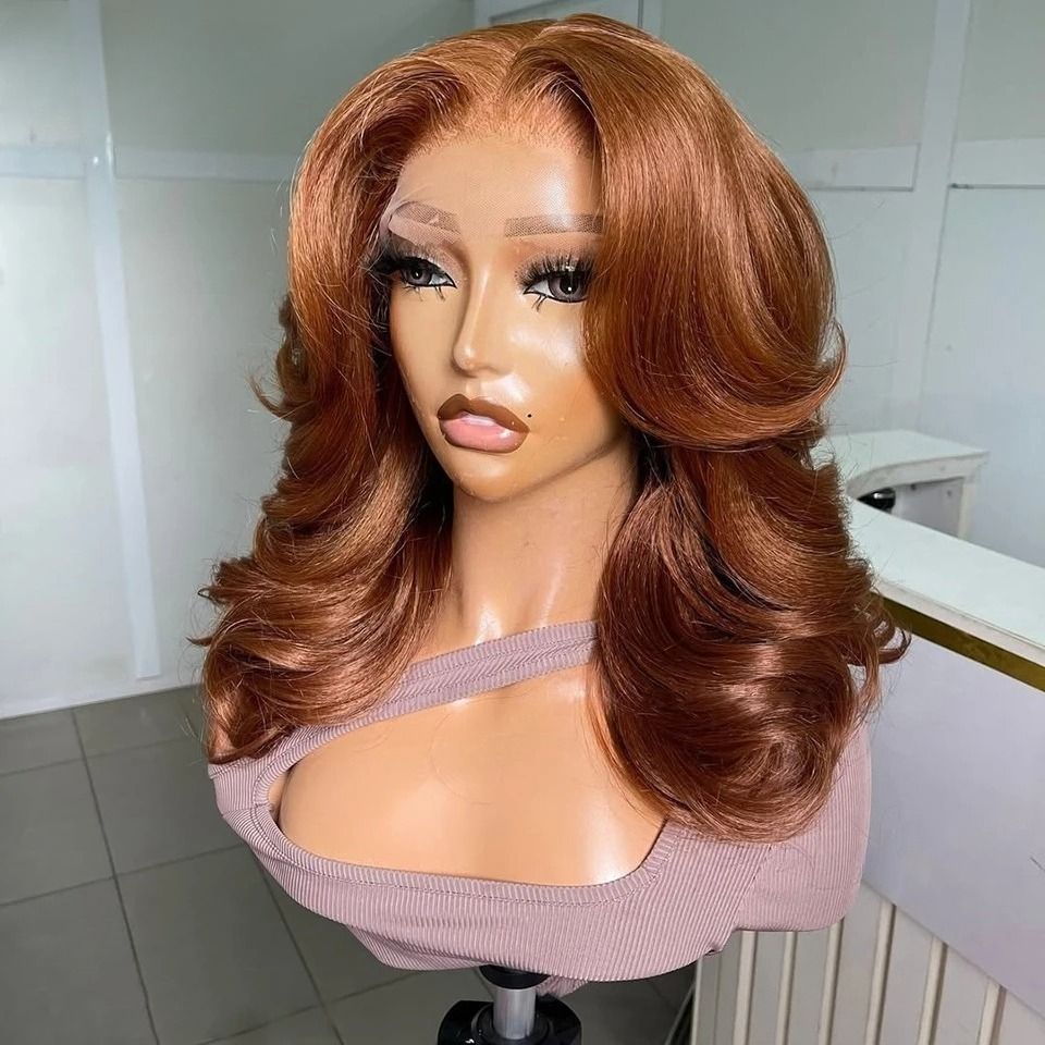 Ombre Platinum Blonde Short Bob Body Wave Wig detail view 4