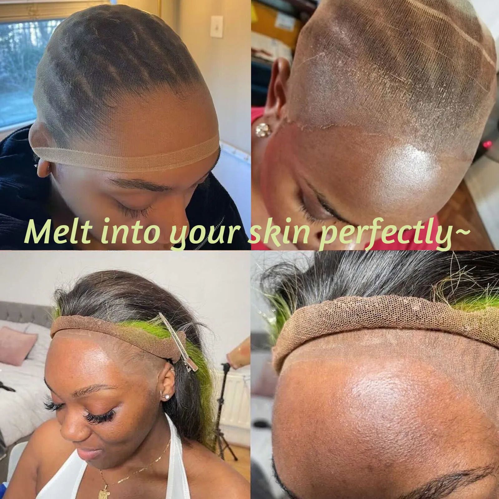 Wholesale 12pcs6 Packs Ultra Thin Invisible HD Wig Cap for view 2