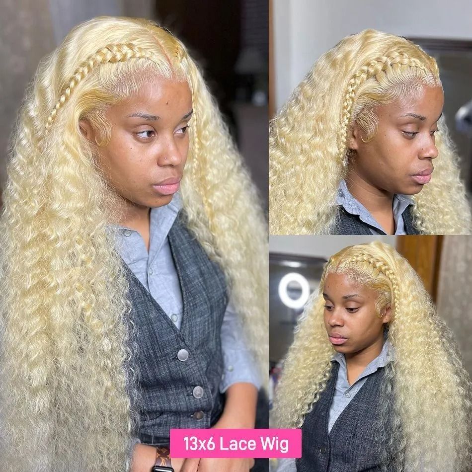 180% Density Afro Kinky Curly Human Hair Wig Short Bob detail view 5
