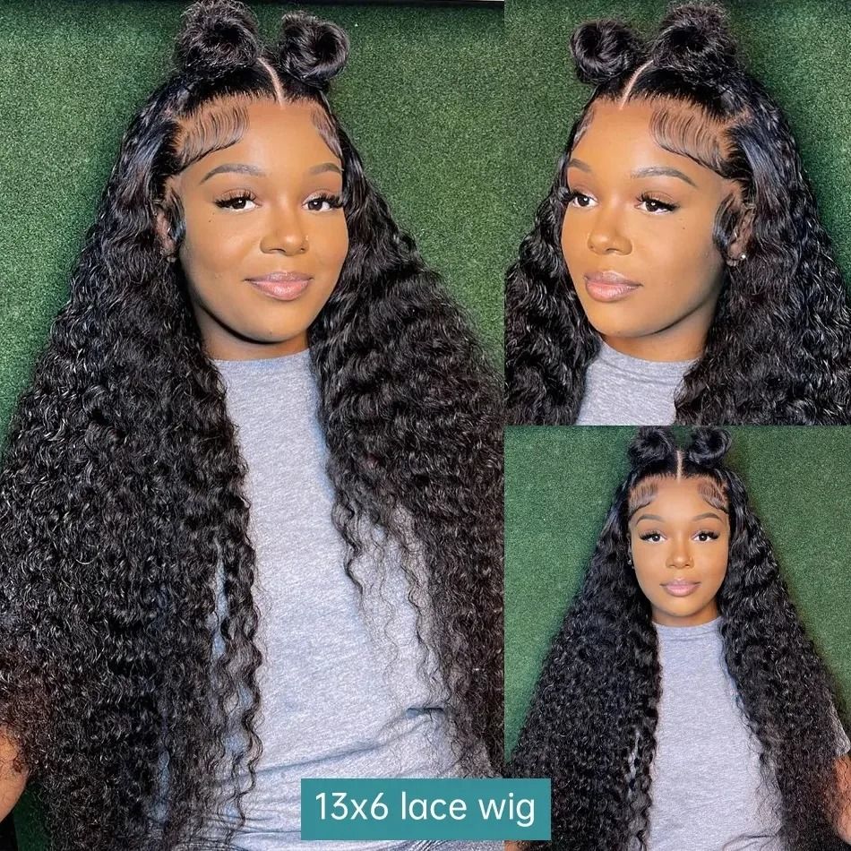Short Bob Afro Kinky Curly Wig Human Hair 13x4 HD detail view 3