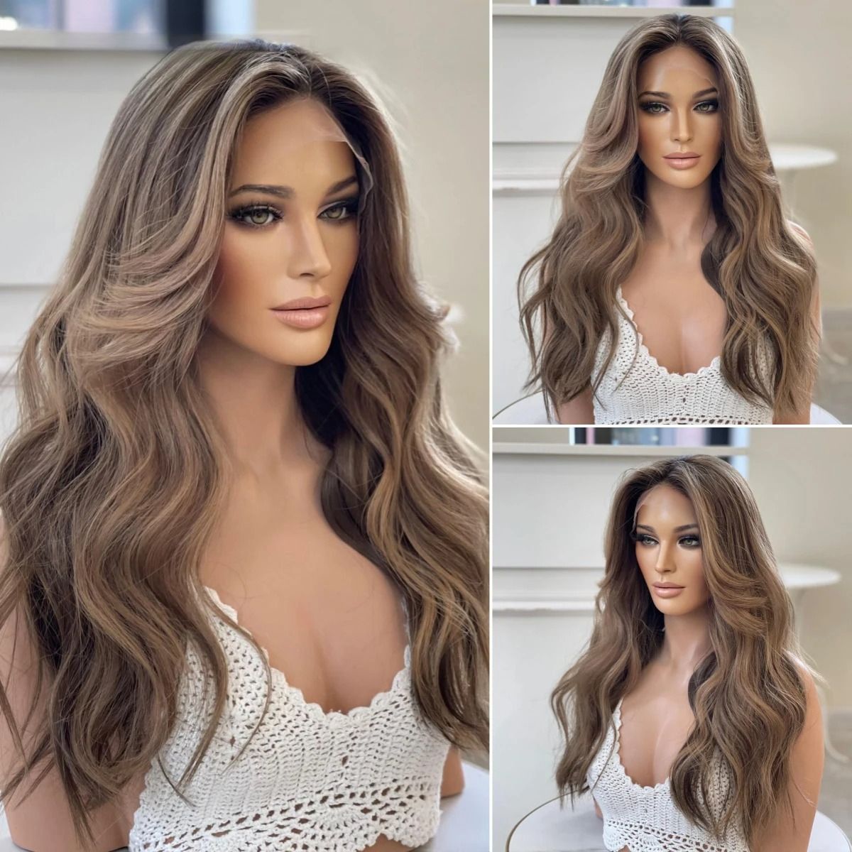 Ash Blonde 13x6 HD Lace Body Wave Front Wig view 3