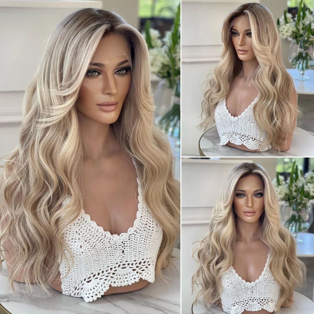 Ash Blonde 13x6 HD Lace Body Wave Front Wig view 2