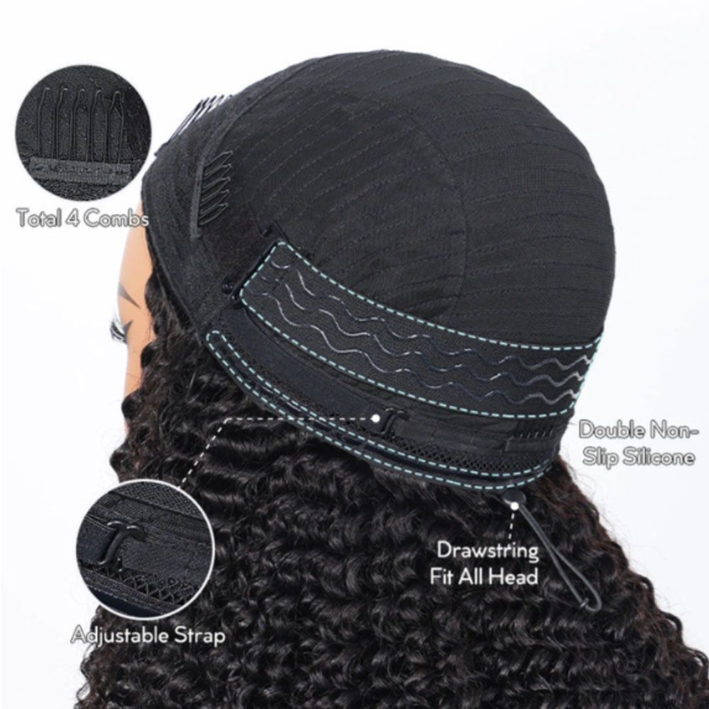 Deep Curly Wig 250 Density 3 In 1 Seamless Flip view 2