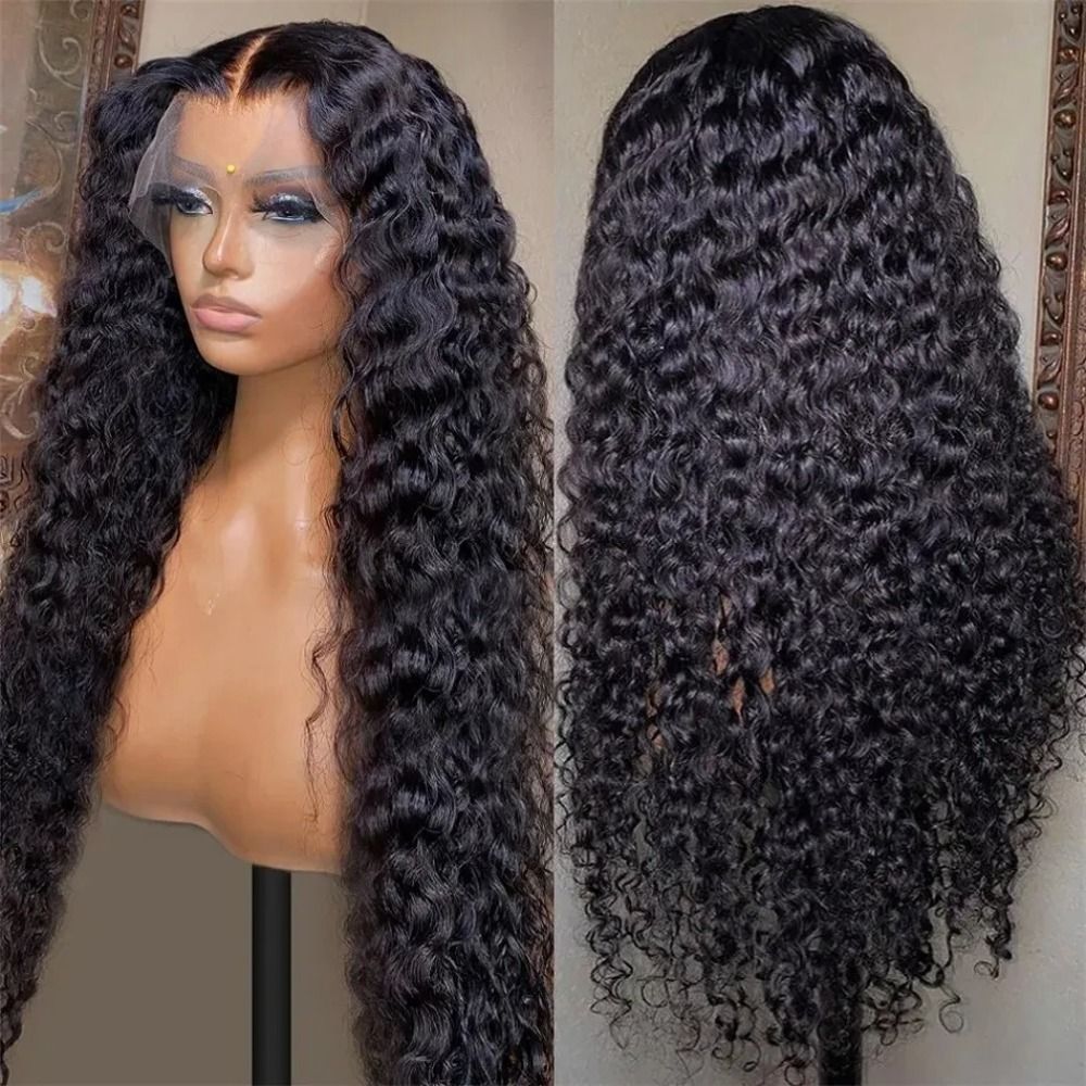 Buyers' PicksDeep Wave Frontal Wig 34 36 Inch Curly Human