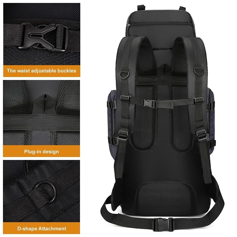 90L Large 70l Backpack For Camping, Hiking, Climbing 4 90L Large 70l Backpack For Camping, Hiking, Climbing - Image 4