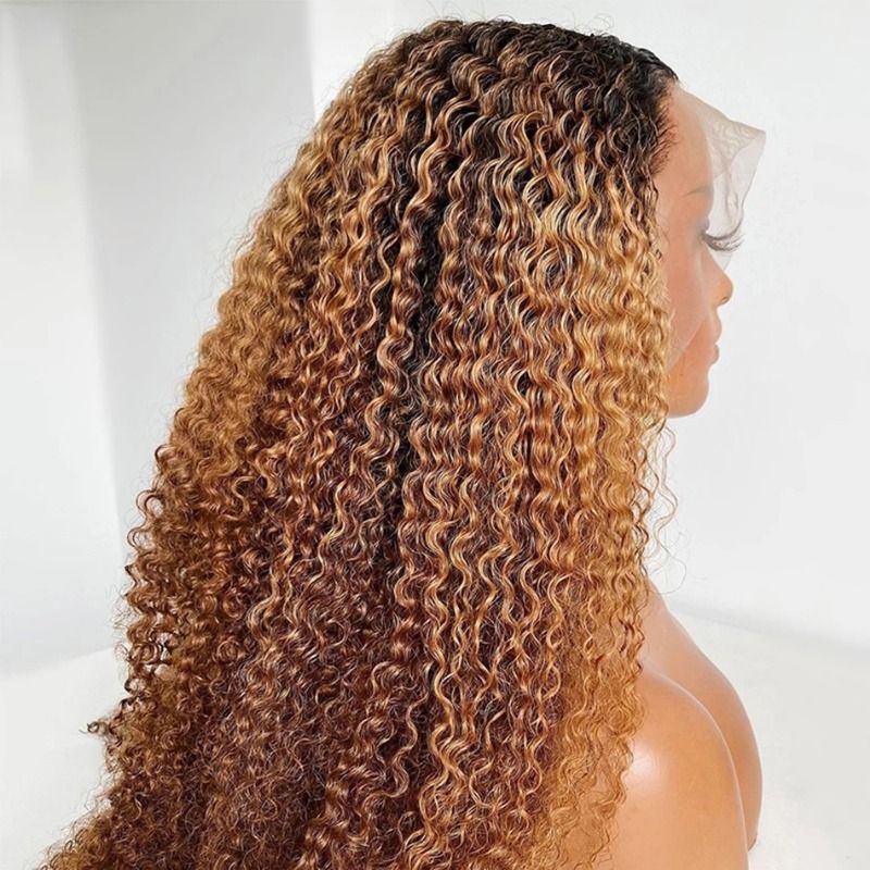 Long Soft Middle Part 26Inch Glueless 13 X4 Kinky Curly detail view 6