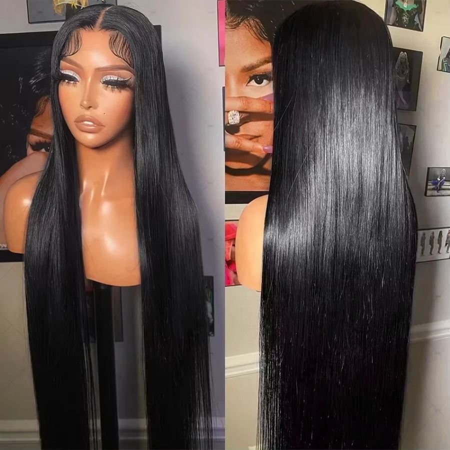 13x4 Straight HD Vietnamese Gluelesss Lace Frontal Wig Pre-Cut Super view 2