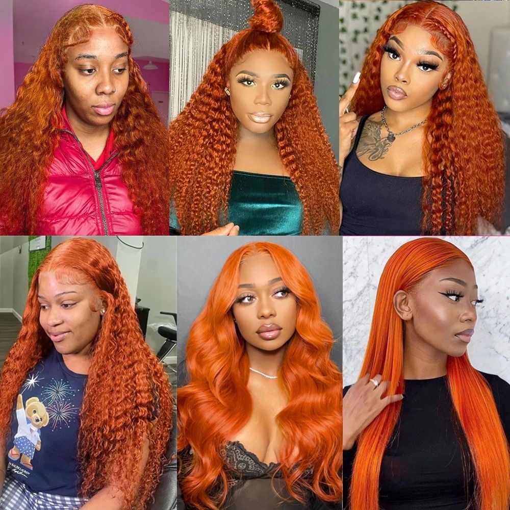 13x4 Transparent Lace Deep Wave Front Wig detail view 4
