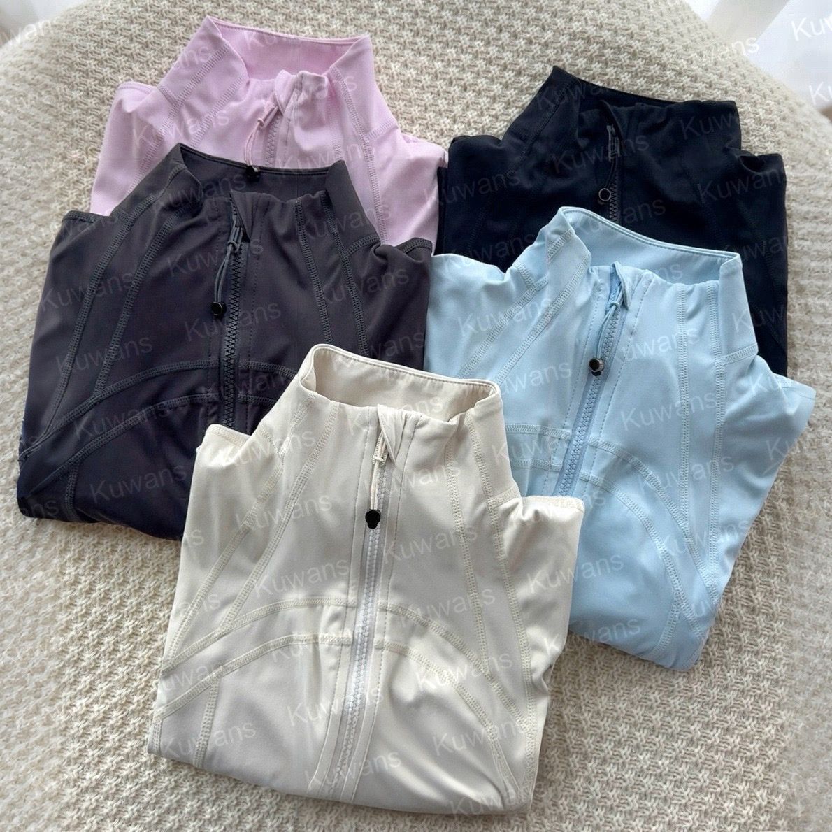 Women's Yoga long clothes sleeves Jacket Outfit Solid Color Nude Sports Shaping Waist Fitness Jogging Sportswear For Lady Define Leggings