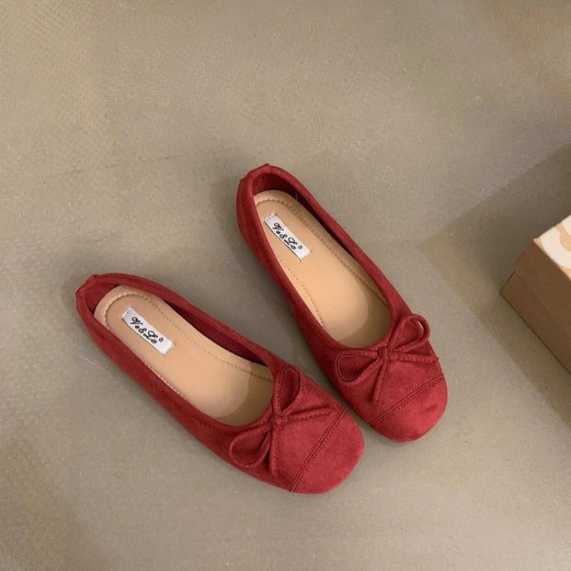 Herbstliche Damen-Ballerinas in Bonbonfarben, flaches Design, runde Zehenpartie, lässiger Slipper, Modell 250321_voghion.com