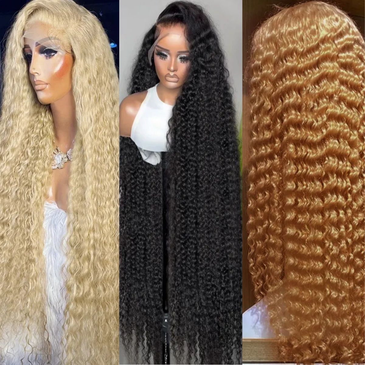 Brazilian Water Curly Glueless Loose Deep Wave 13x4 HD Lace