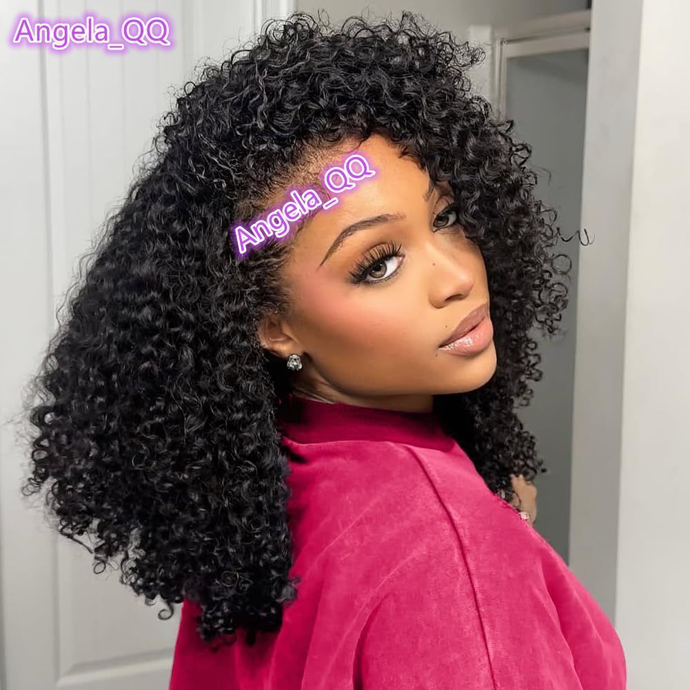 Half Wig Human Hair Glueless Wig 3 in 1 With