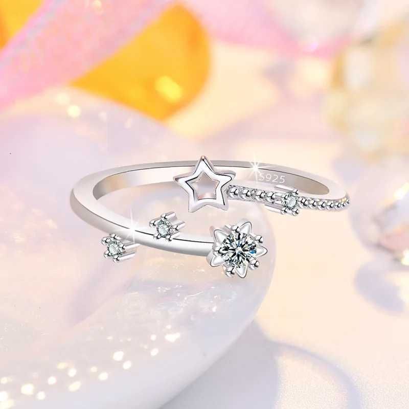 Original 925 Sterling Silver Ring High Quality Adjustable Opening AAA Zircon For Women Wedding Fine Fashion Jewelry Gift_voghion.com