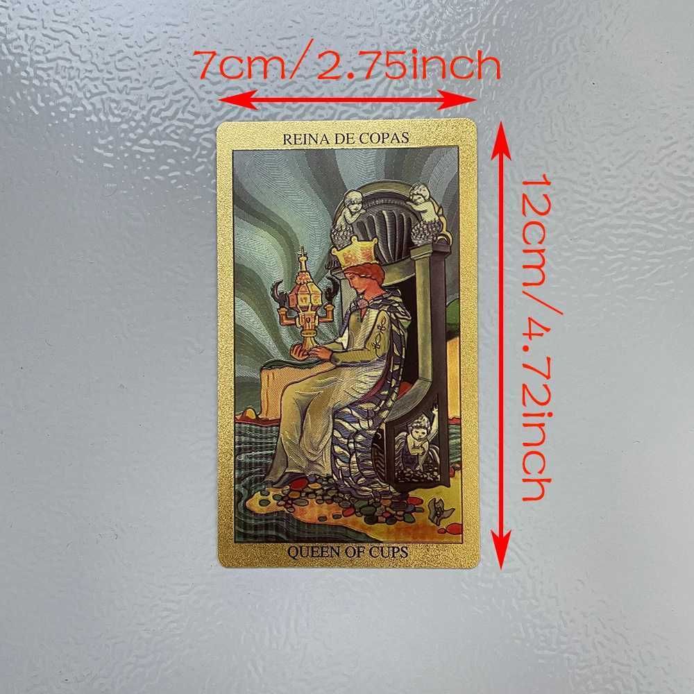 Toro Taro Golden Foil Tarot Deck Spanish - Image 4