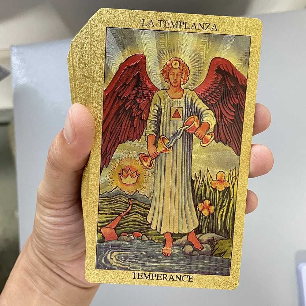 Toro Taro Golden Foil Tarot Deck Spanish - Image 2
