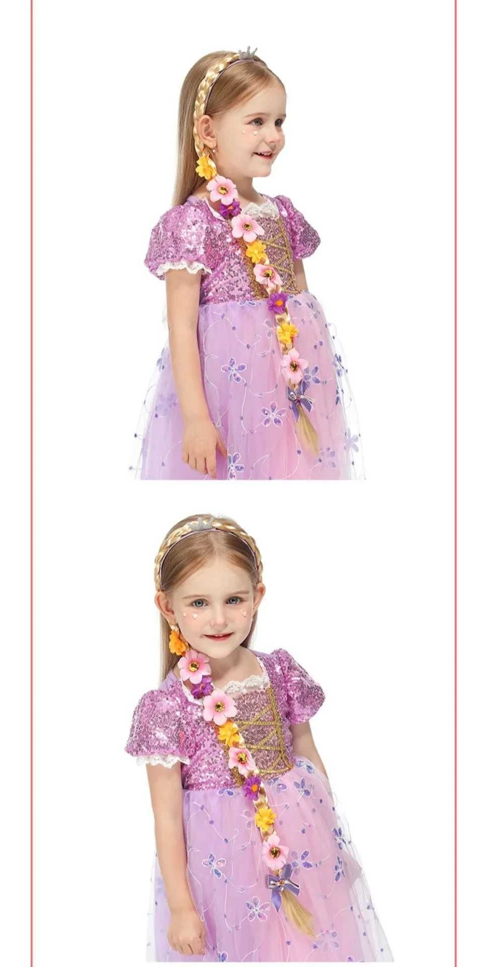 Disney Girls Princess Flowers Headband Flower Fary Dress Up detail view 4