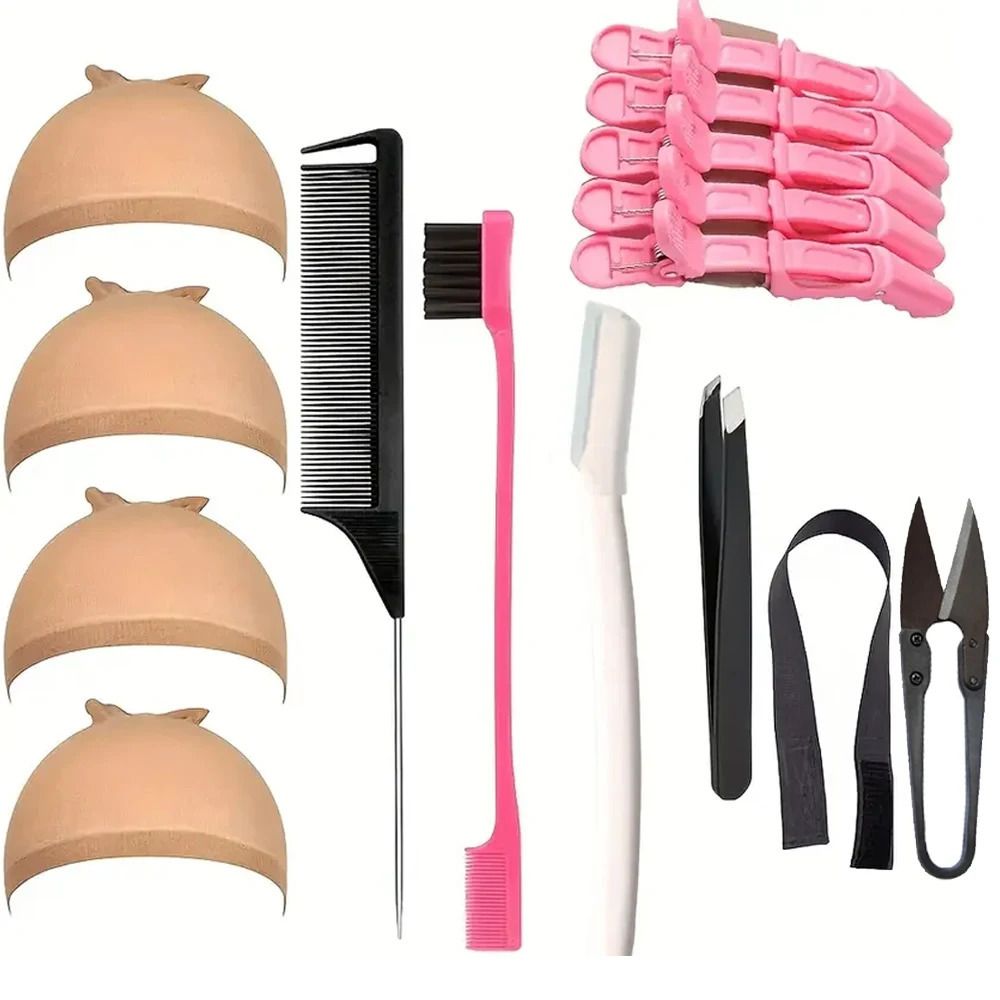 Wig Kit for Lace Front Wig for Beginners 7pcs Lace detail view 1