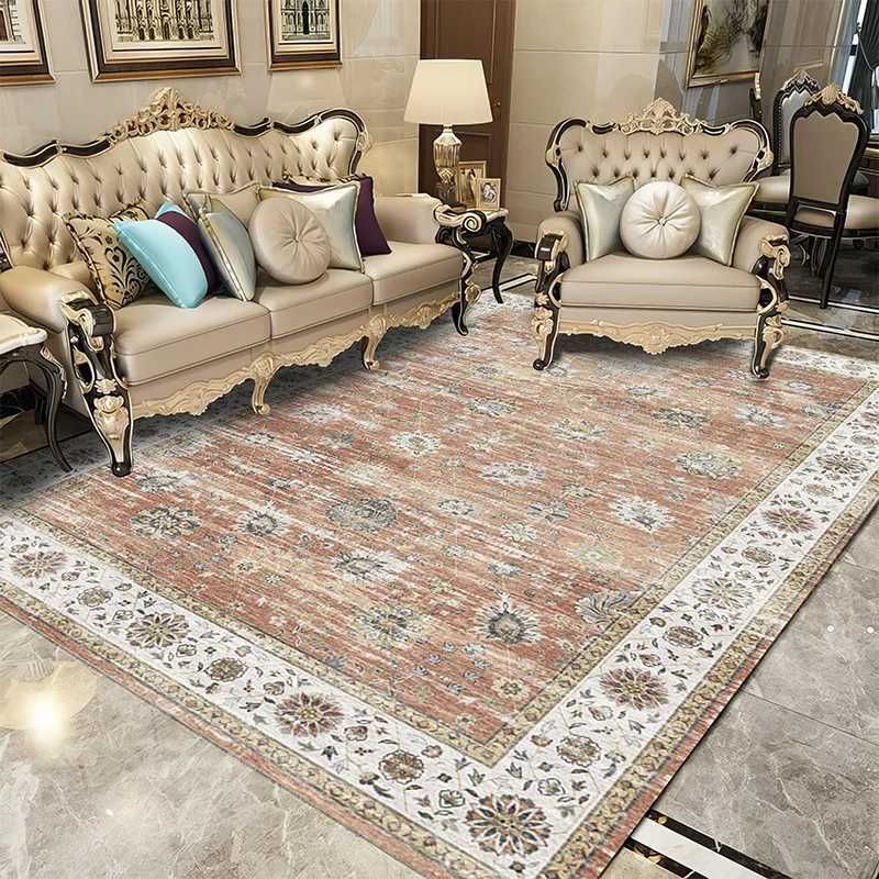 VIKAMA Tribal Rug Summer Tropical Area Rugs Wine Red 3 VIKAMA Tribal Rug Summer Tropical Area Rugs Wine Red - Image 3