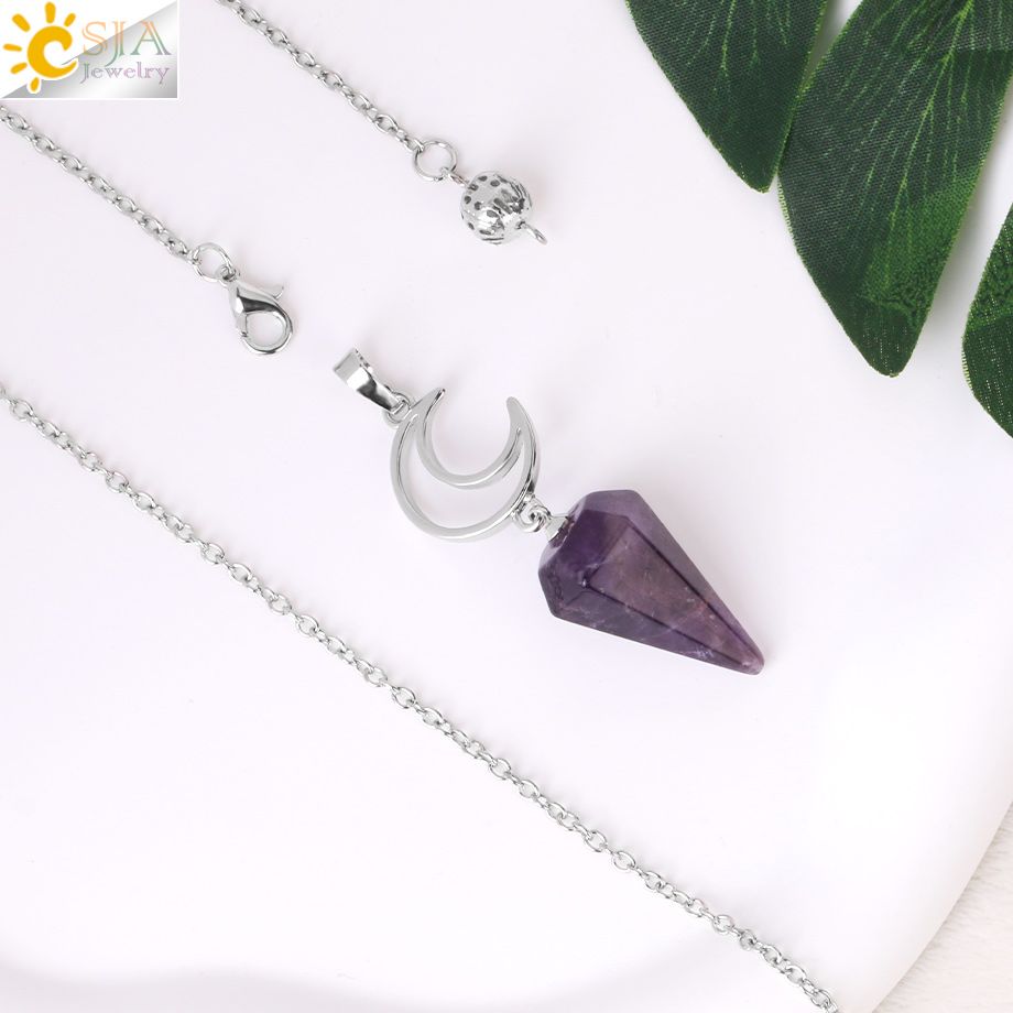Spiritural Pink Quartz Crystal Pendulum Natural... - Image 5