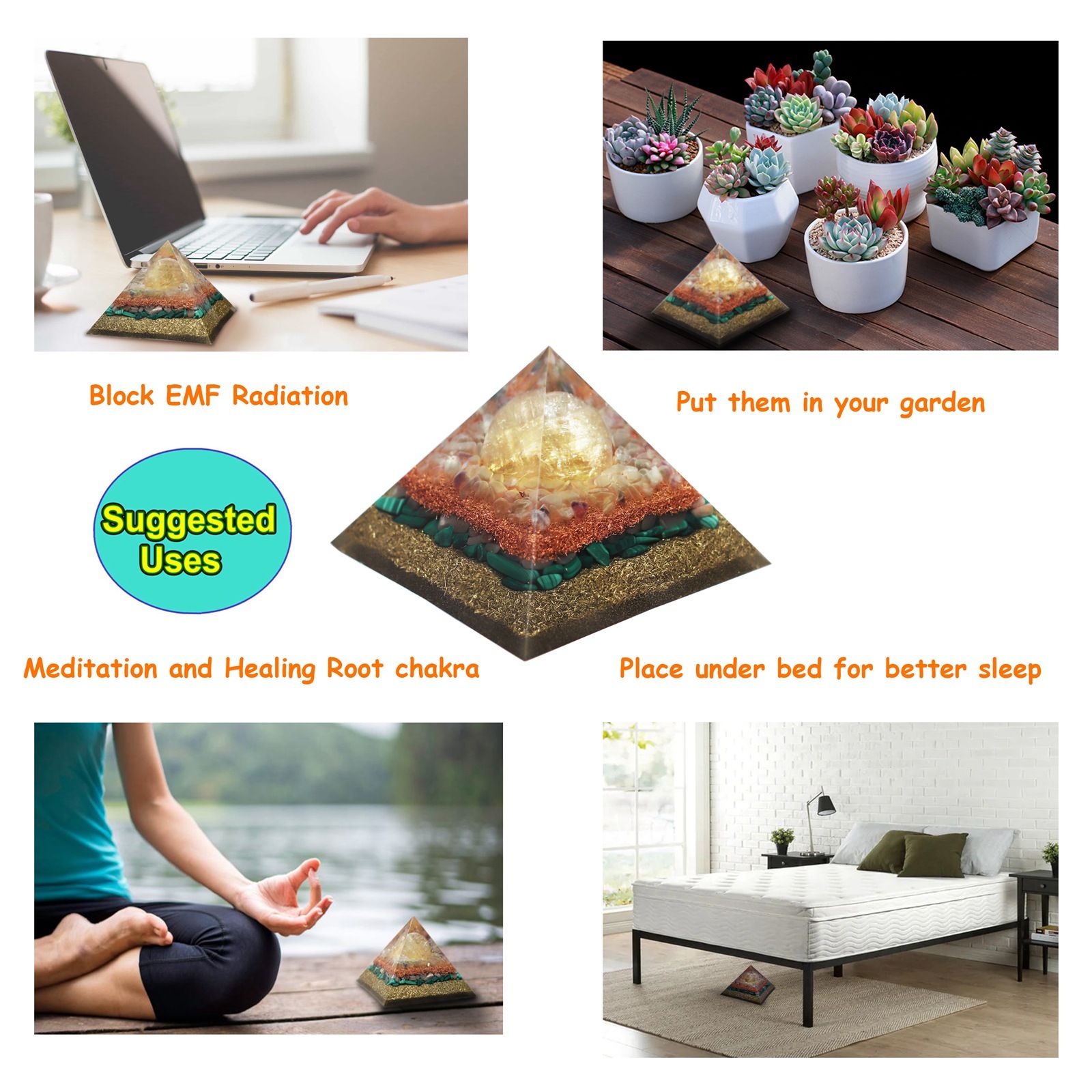 Orgone Pyramid Energy Generator Solar Plexus Chakra... - Image 5