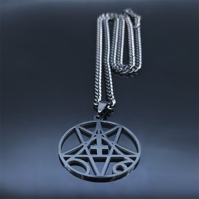 N1159S06 Stainless Steel Inverted Cross Pentagram. - Image 2
