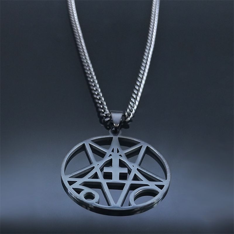 N1159S06 Stainless Steel Inverted Cross Pentagram. - Image 4