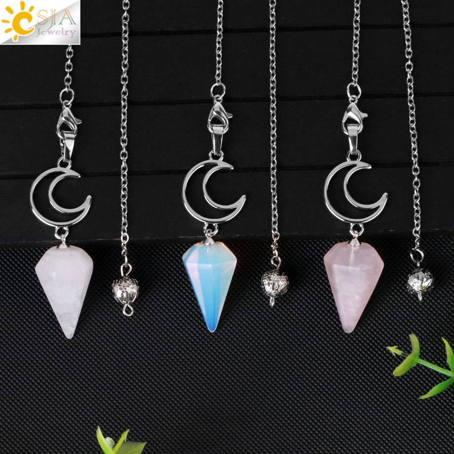Spiritural Pink Quartz Crystal Pendulum Natural... - Image 3