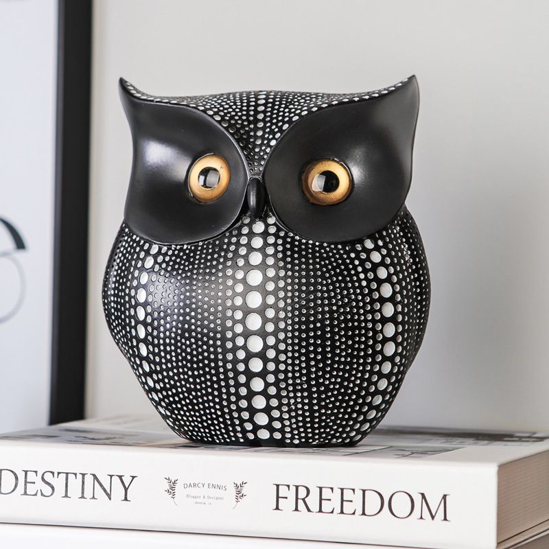 Vintage Resin Owl Statue, Antique Blue Owl Decor | DHgate 3 Vintage Resin Owl Statue, Antique Blue Owl Decor | DHgate - Image 3