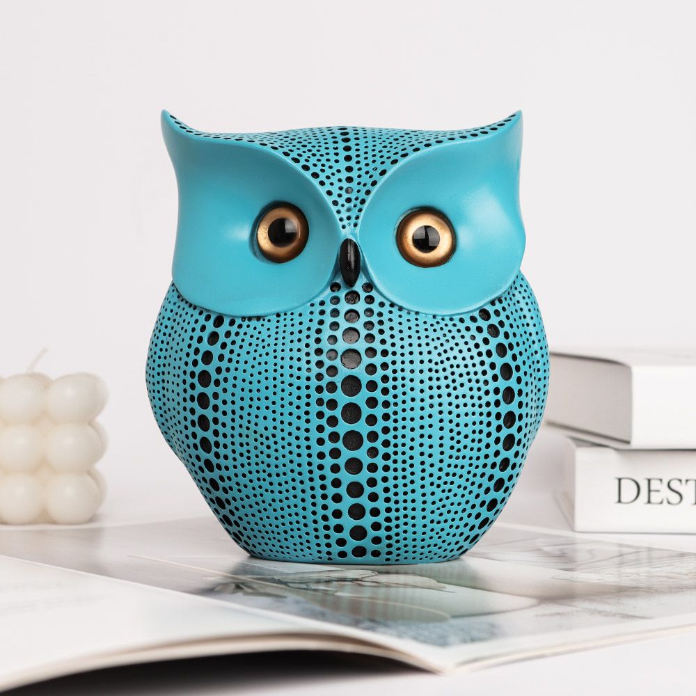 Vintage Resin Owl Statue, Antique Blue Owl Decor | DHgate 1 Vintage Resin Owl Statue, Antique Blue Owl Decor | DHgate