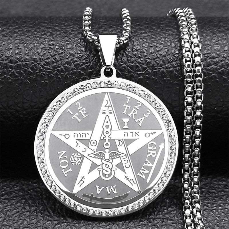 Tetragrammaton Pentagram Necklace Stainless Steel... From Dh912732018, &Price; | DHgate.Com - Image 2