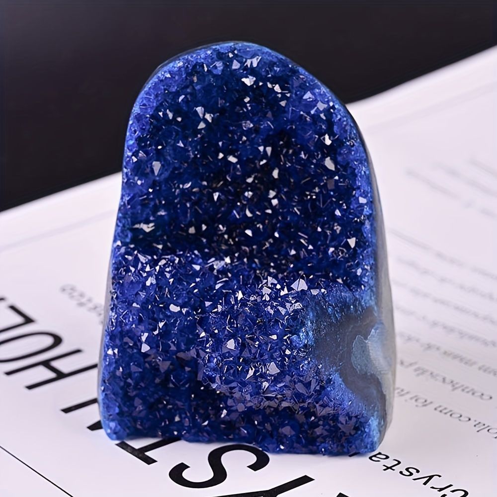 Royal Blue Crystal Cluster Geode Mystical Quartz.. - Image 5