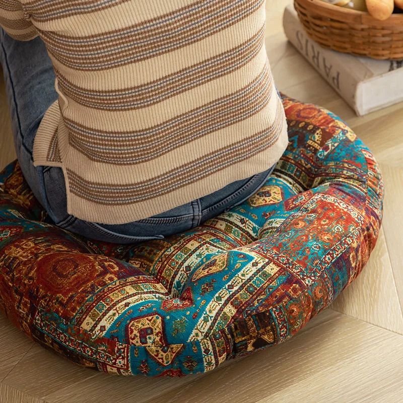 Moroccan Vintage Thickened Seat Cushions Plush. 3 Moroccan Vintage Thickened Seat Cushions Plush. - Image 3