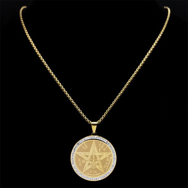 Tetragrammaton Pentagram Necklace Stainless Steel... From Dh912732018, &Price; | DHgate.Com - Image 5