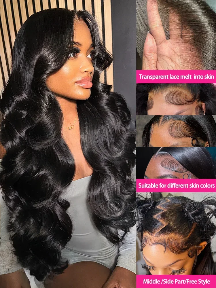Ash Blonde 13x6 HD Lace Body Wave Front Wig detail view 2