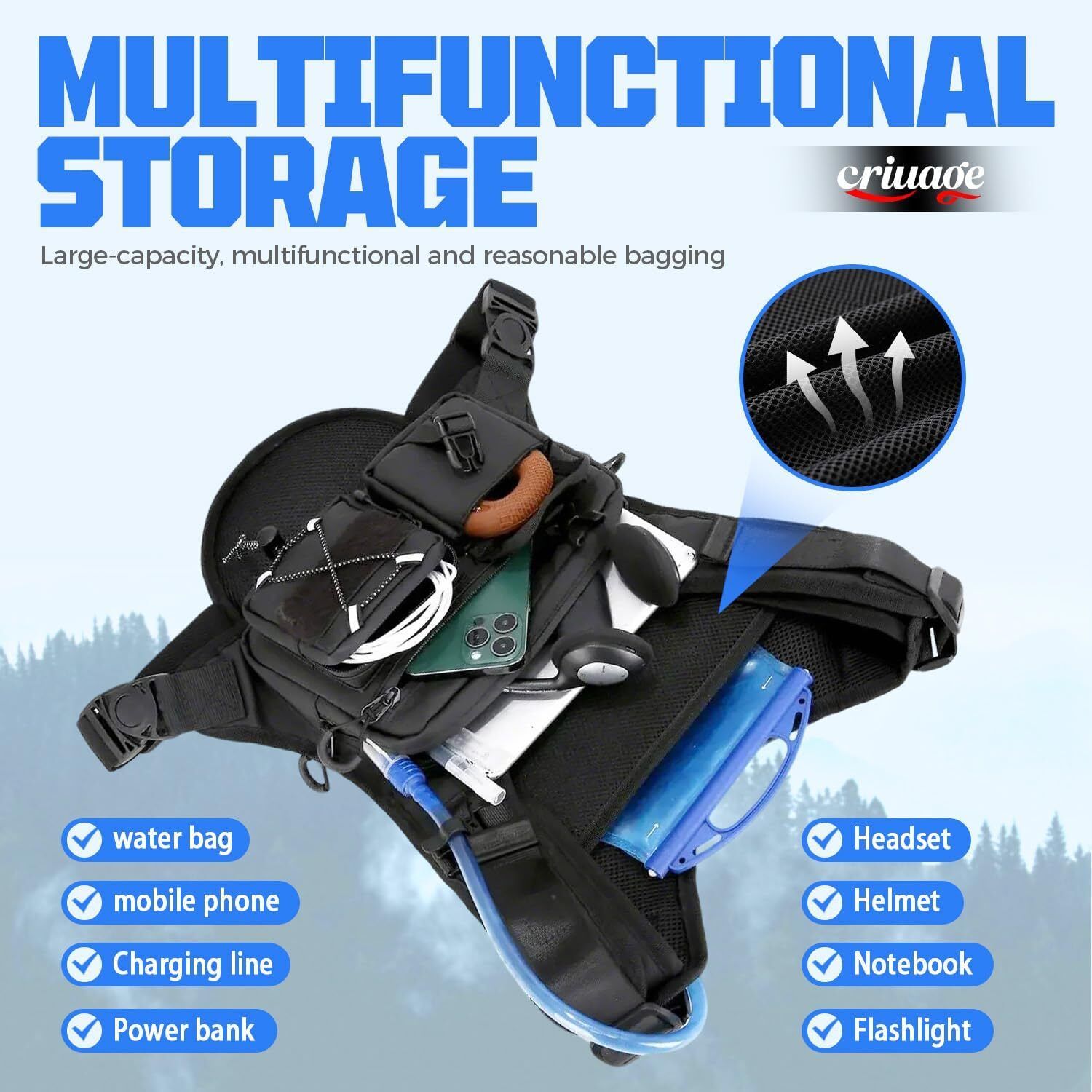 Criuage USA Original Patt Hydration Vest 4 Criuage USA Original Patt Hydration Vest - Image 4