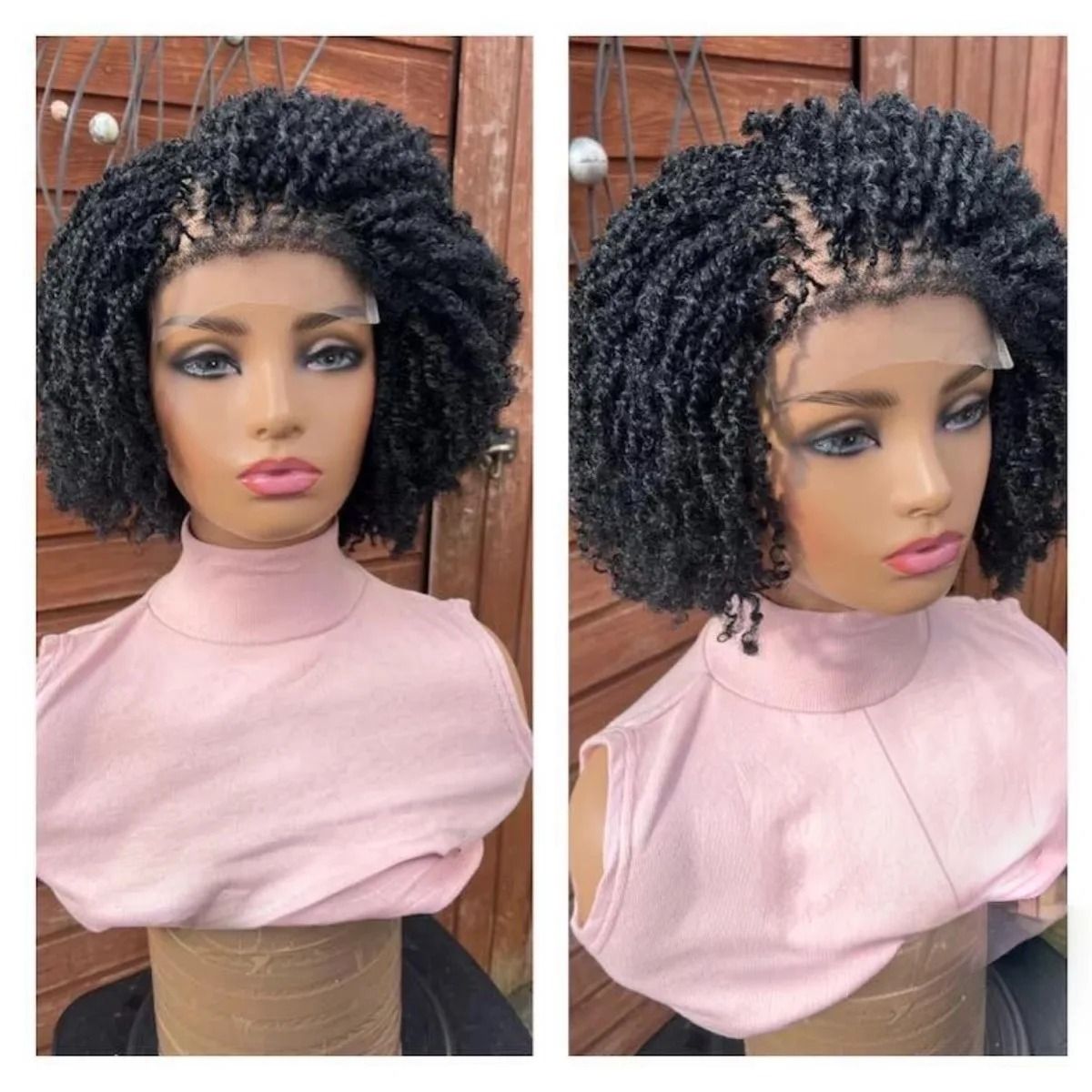 Hd Lace Wig 14 Inches 13X4 Front Micro Curly Short view 2