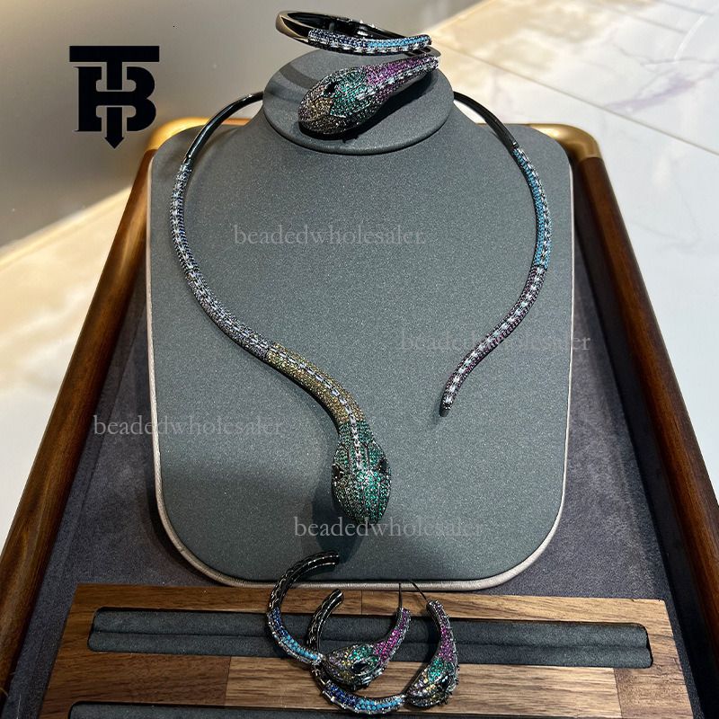 TB BHULAMTE Designer Ling Snake Jewelry Set Rhodium... From Beadedwholesaler, &Price; | DHgate.Com - Image 2